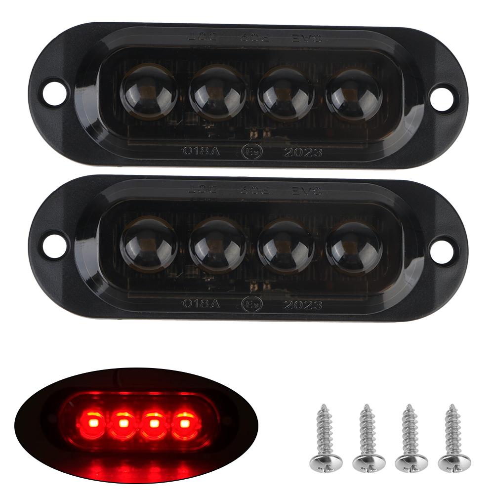 Габаритный фонарь водонепроницаемый сигнальный фонарь 4 светодиода постоянного тока 12 В 24 В светодиодный габаритный фонарь для автомобиля грузовика прицепа маячок лампа