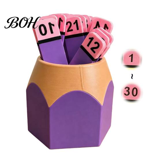 Classroom Teaching Tools Kids Pencil Number Counting Set, Stick & Shape Shaped Storage Bucket Container, Educational Learning for Toddlers Preschool