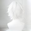 Косплей-парик Канеки Кен - Короткие и пушистые белые волосы с повязкой на глаз