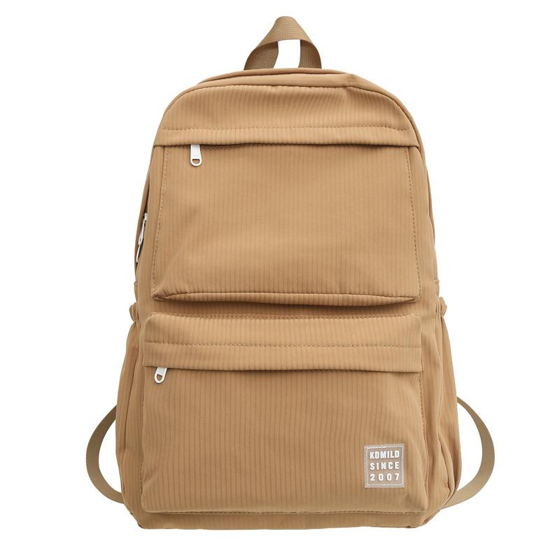 Женская однотонная школьная сумка, рюкзак для школьников младших классов, большой вместительный компьютерный рюкзак