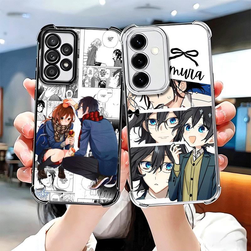 Мягкий чехол для телефона в стиле аниме Horimiya для Samsung A17 A27 A07 A37 A57 A16 A56 A15 A55 A14 A54 A13 A53 A26 A36 A25 A35 A24 A34 A23 A33