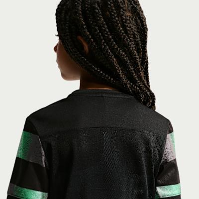 Детские спортивные топы Nike для детей с круглым вырезом, умеренно эластичные