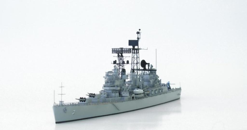 Nico model US Navy Guided Missile Cruiser Galveston 1968 Resin Kit PN07059 1/700 Galveston-class CLG-3