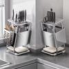 Stable Stainless Steel Knives Holder Large Capacity Cutlery Organizer  Kitchenware