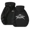New Quarter-zipper Pullover Sweatshirt for Men and Women Casual Stray Kids Atz Printed Zipper Hoodie