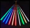 LED Solar Waterproof Meteor Shower String Lights for Outdoor Holiday and Tree Decoration