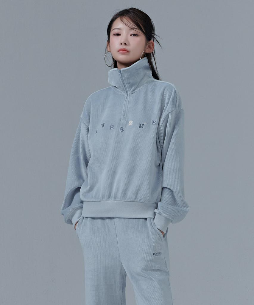 CHASECULT Women'S Fleece-Lined Half-Zip Sweatshirt-Cfrg5175D0D