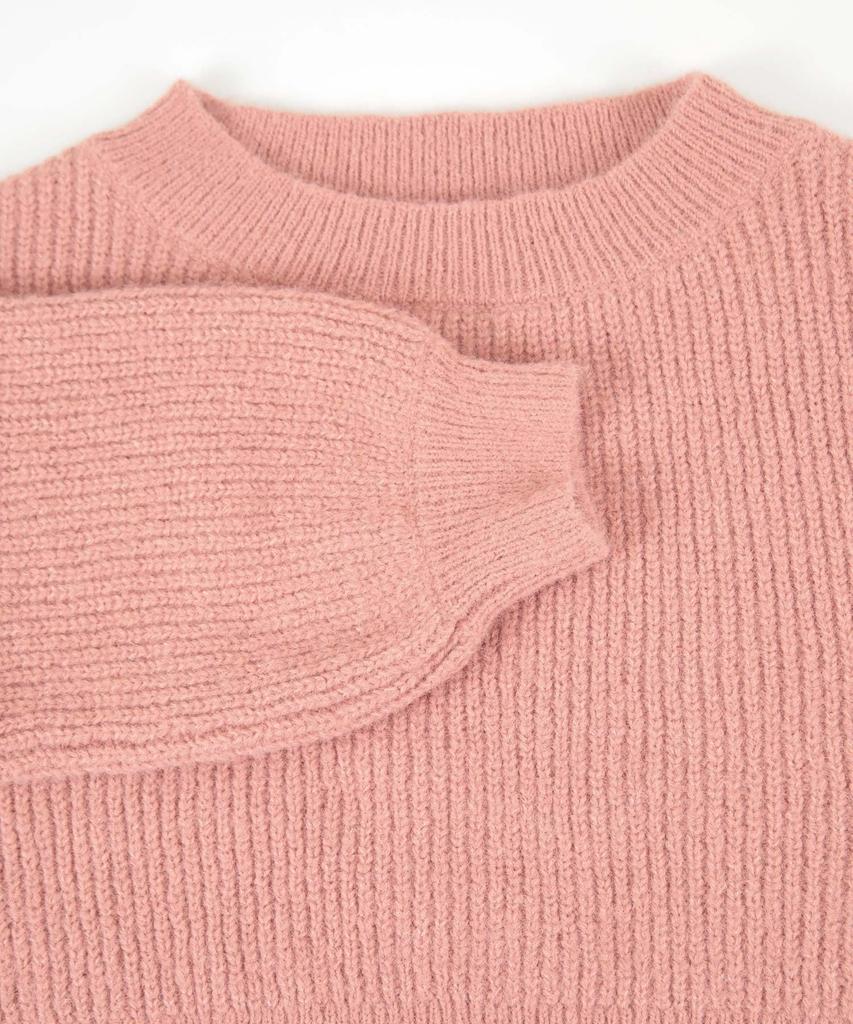 Titibait Boat Neck Loose Knit ACXP3830 Small Black Women's