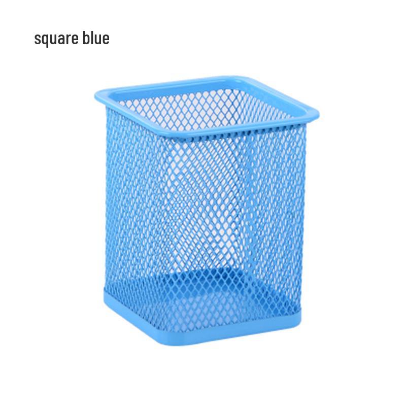 Iron Round Multifunctional Pen Holder – Large Capacity Metal Desktop Storage Organizer