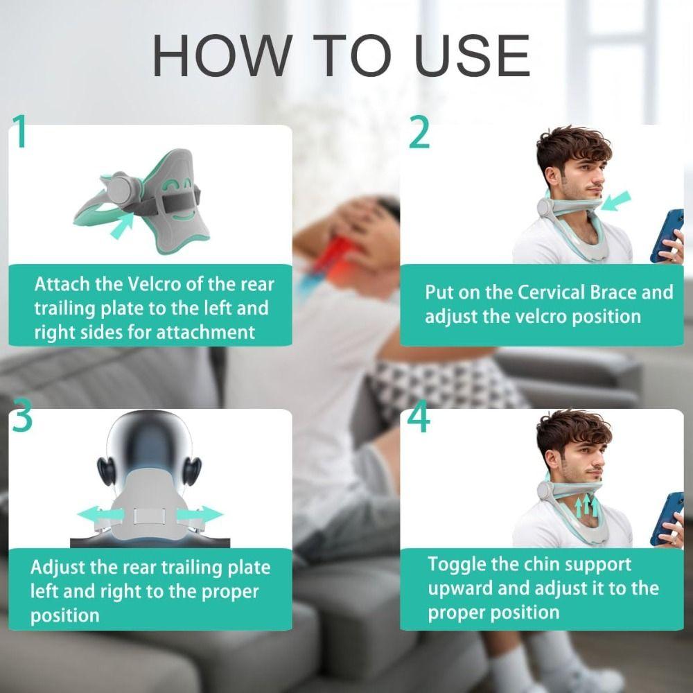 Posture Correction Neck Brace Adjustable Neck Decompression Devices Cervical Neck Traction Device