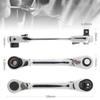 Mini Treble 1/4 Ratchet Wrench Hex Torque Wrenches Set 2-in-1 Spanner Double Ended Quick Socket Ratchet Wrench