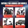 JPV74 Waterproof 12-48V Motorcycle Spotlight Red and Blue Strobe Lamp for Motorbike