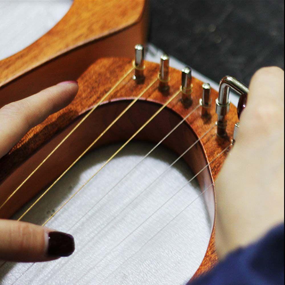 Лировая арфа для начинающих Музыкальный инструмент из красного дерева Тарелка Лиар Струнный инструмент 16 струнная лировая арфа