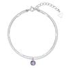 Silver925 Layered Amethyst Bracelet