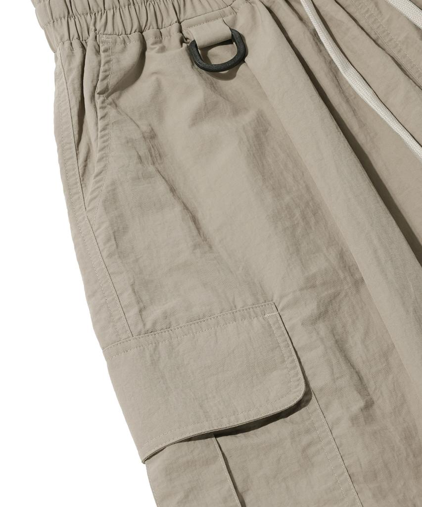 MODERMENT Nylon Bdu Single-Pleat Wide Cargo Shorts [4 Colors]