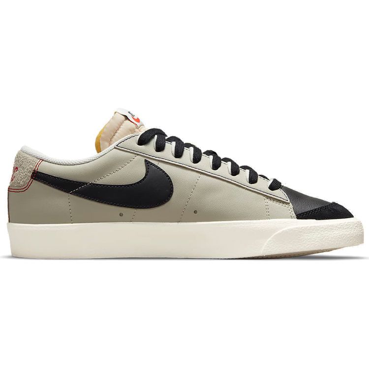 Nike Кроссовки Blazer Low 77 Premium со съемным Swoosh - Черные Унисекс Глубокий Королевский Синий Светло-Каменный DH4370-001