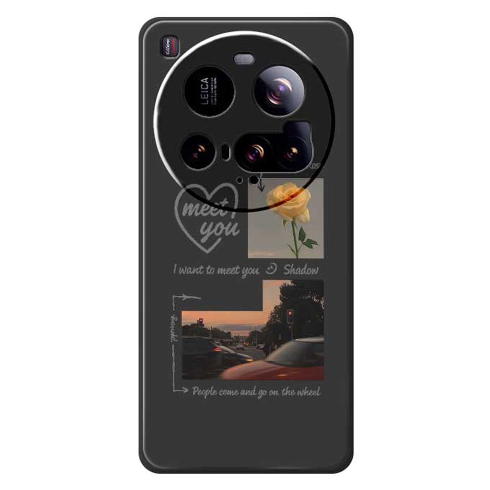 For Xiaomi 15 Ultra Case Meet You Photo Pattern Printing Straight Edge TPU Phone Back Cover