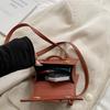 Solid Color Chic Crossbody Bag Pu Leather Women's Shoulder Bag Fashionable Mini Coin Purse  Travel
