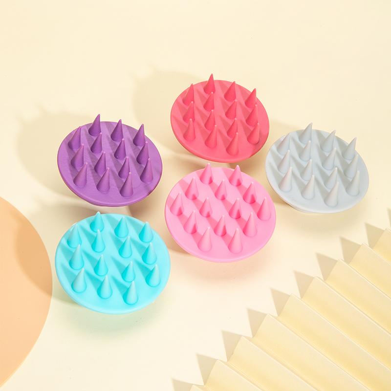 1pcs Scalp Massage Hair Washing Shampoo Brush Soft Silicone Hairbrush Bath Shower Brush Family Salon Hair Care Tool Gifts