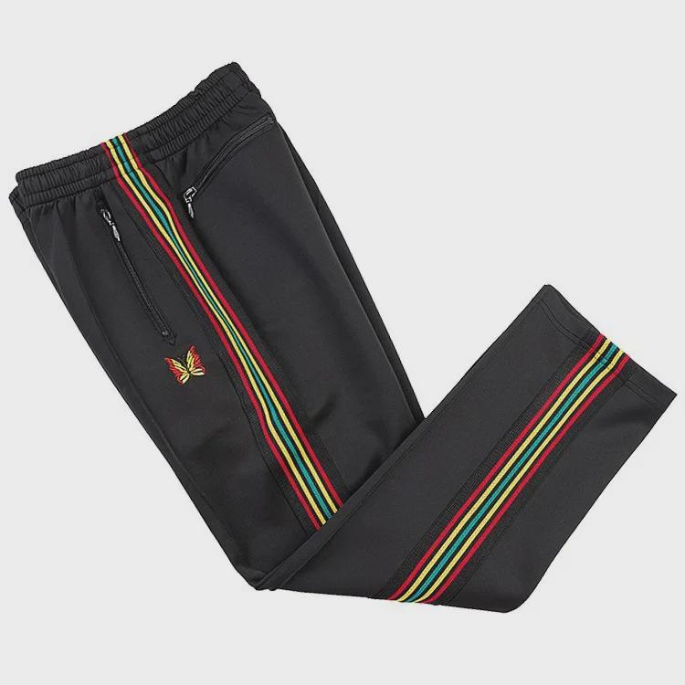 Новые свободные прямые спортивные брюки-бабочки от High Street Fashion - повседневные брюки унисекс в черно-белую полоску
