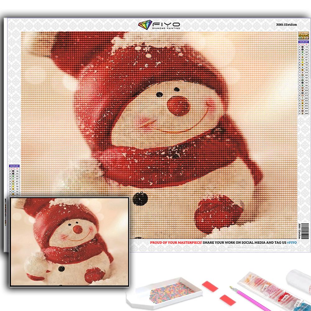 Популярная 5D Diy вышивка крестиком Рождественская елка Санта-Снеговик картина полная дрель набор для вышивки крестиком настенная наклейка домашний декор