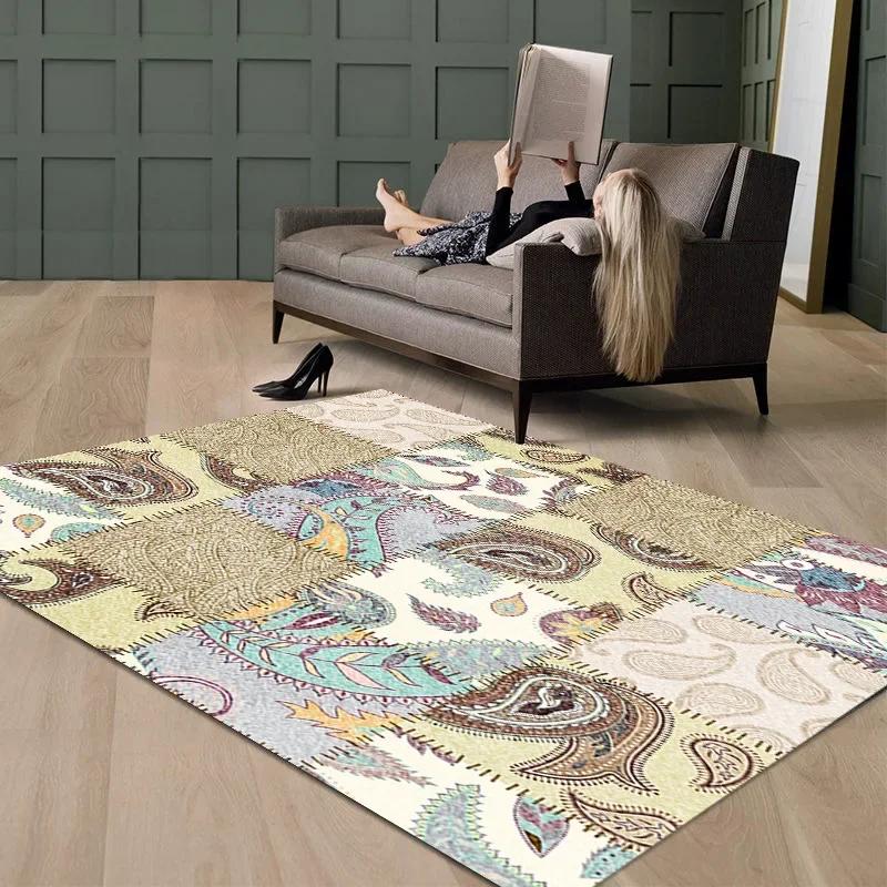Ковер в марокканском этническом стиле для гостиной, журнальный столик, ковер большой площади, для спальни, в богемном стиле в стиле ретро, ​​коврик для пола, коврик для пола