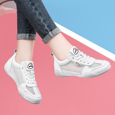 Летняя кожаная повседневная женская обувь на мягкой подошве, белая обувь, дышащая, универсальная, спортивная, трендовая, модная, студенческая обувь