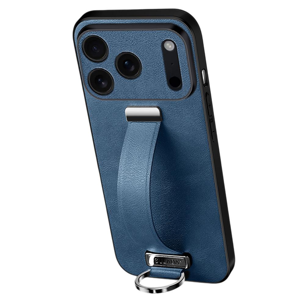 SULADA Серия Fashion для iPhone 17 Pro Max Чехол Ремешок Подставка Кожаная Задняя Крышка для Телефона