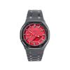 CASIO Unisex Liquid Crystal,Analog Dual Display Series 48.5mm Red Watch GA-2100-4A(Watch8--)