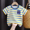 Summer Kids Cute Printing T Shirts Short Sleeve Tops Korean Style O-neck Loose T Shirts for Children Girls and Boys