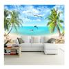 Фотообои 3D кокосовая пальма пляж морской пейзаж фреска обои гостиная диван спальня настенная роспись домашний декор