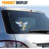 Just Breathe Dragonfly Car Sticker Decal, Vinyl Waterproof Automotive Window Sticker, Vintage Sun Flower Vehicle Bumper Decal, Positivity Auto