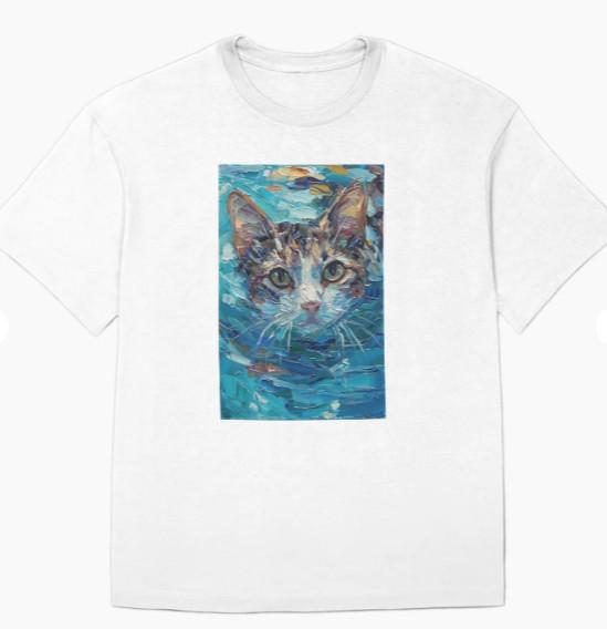 Cat Fish White T-Shirt