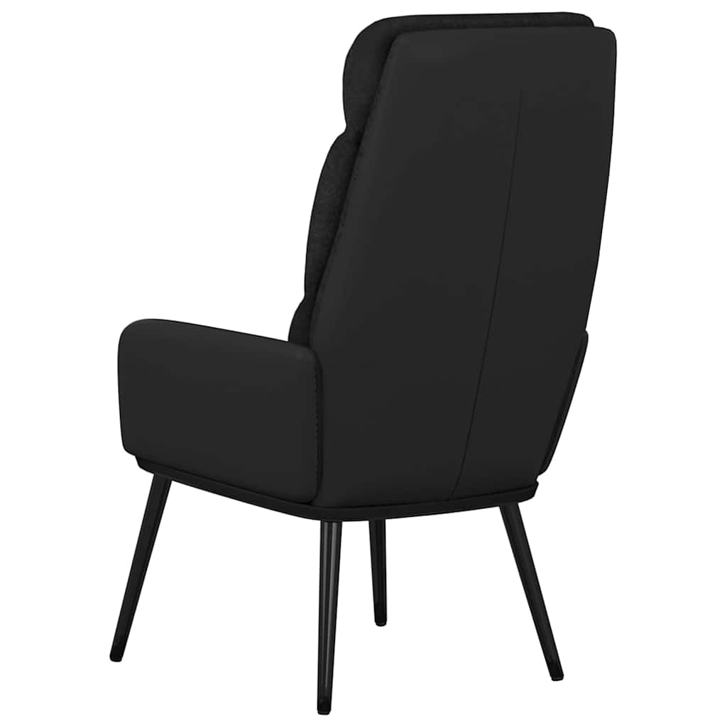 Recliner Chair Black Fabric