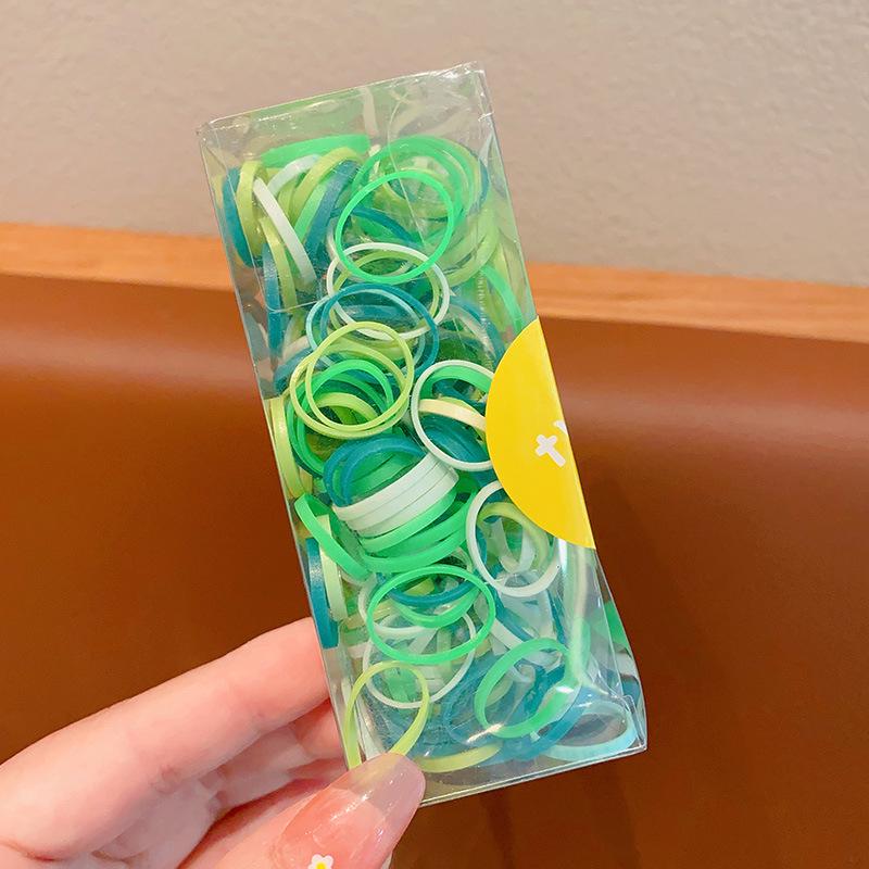 Красочные детские резинки для волос с высокой резинкой - милые резинки карамельного цвета для девочек