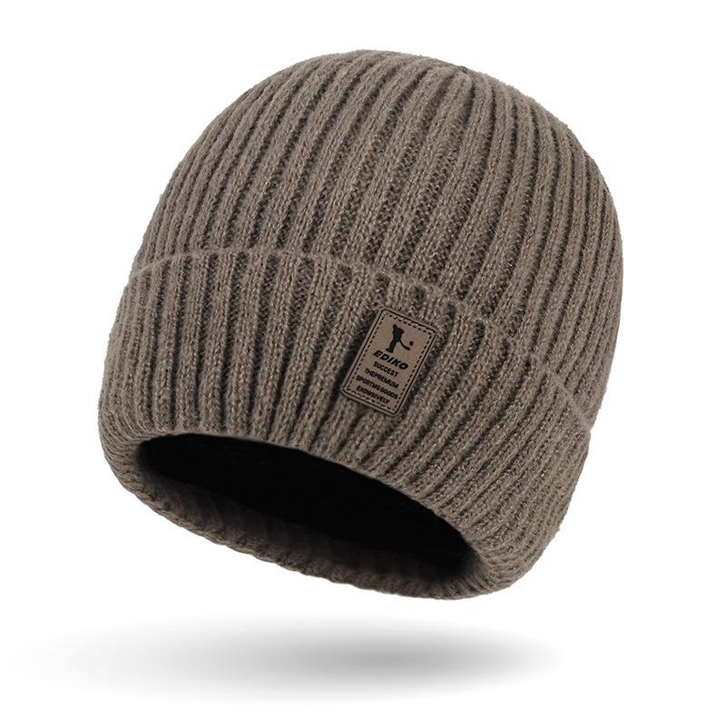 Осенне-зимняя мужская вязаная шапка, утепленная шапка, молодежная шерстяная шапка, женская шапка-пуловер для занятий спортом на открытом воздухе, шапка с рукавами