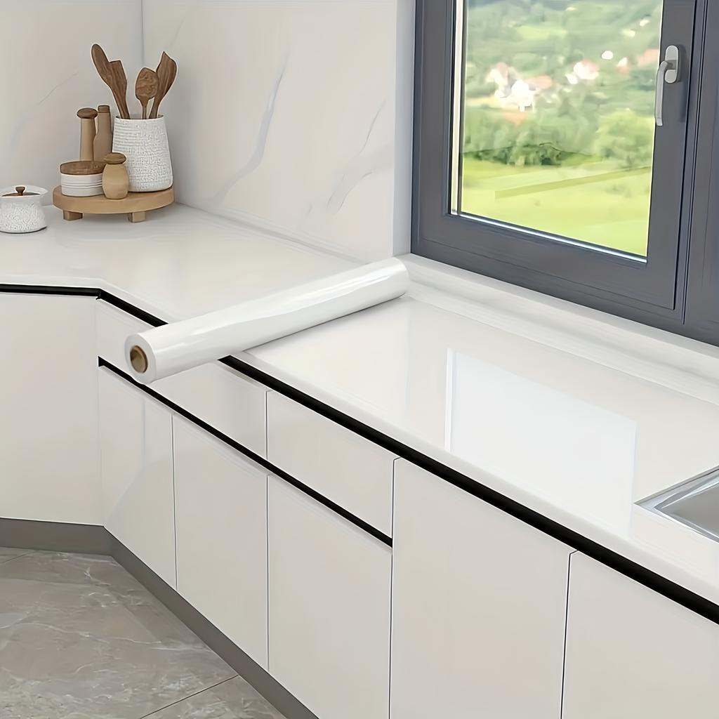 Wallpaper Sticker White Wall Decor Ceramic Tile Wall Stickers Autohesion Home Decor Items Oil and Dirt Prevention Kitchen