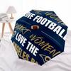 Printed Los Angeles Rams logo Folding Umbrella,Outdoor,Leisure,And Travel Umbrella,Durable Umbrella Fabric,Birthday And Holiday Gift