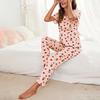 Women's Pajamas Set Spring Autumn Short Sleeve Trousers Sleepwear Casual Flower Print Pajamas Woman Home Clothes Pyjama Suit