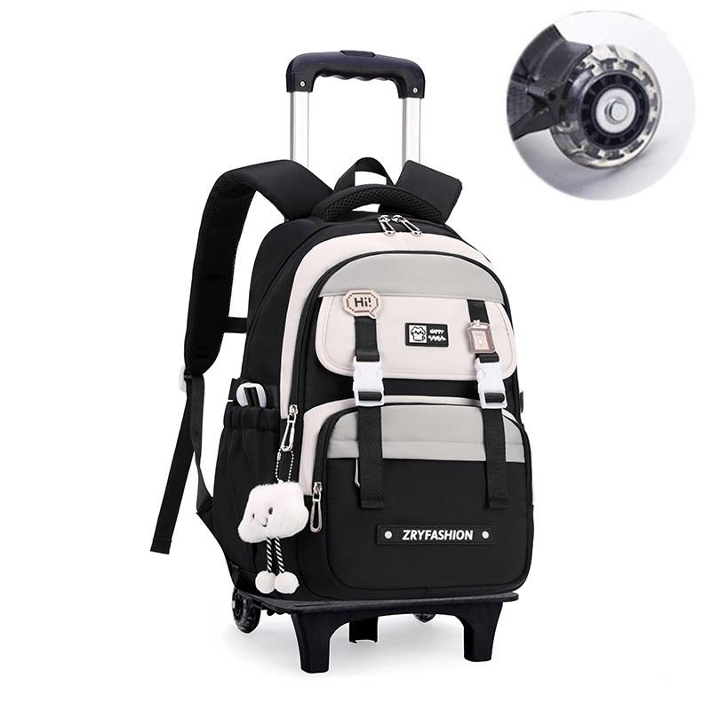2-колесная дорожная сумка-тележка, школьный рюкзак-тележка для мальчиков, детский дорожный рюкзак на колесах, школьные рюкзаки для детей