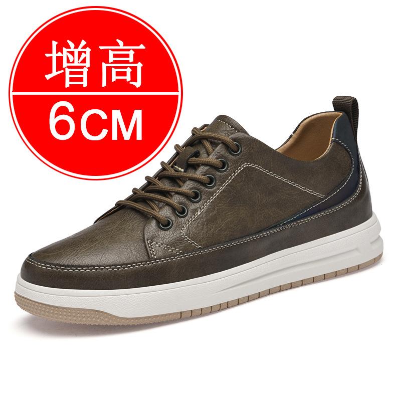 Autumn and winter invisible inner heightening men's shoes 8cm breathable flow sports shoes lightweight soft sole heightening shoes 6 casual board