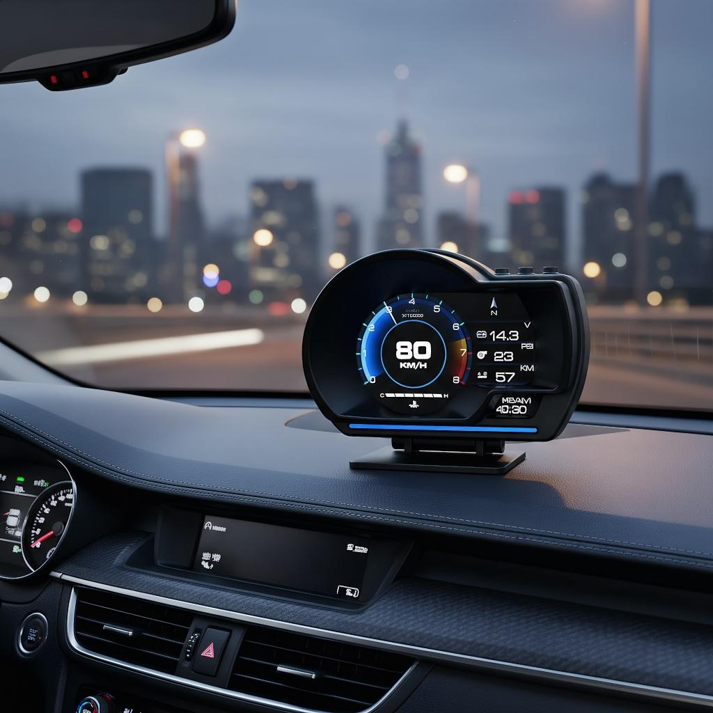 Универсальный A501 OBD2 Автомобильный прибор Автомобильный HUD-дисплей Турбо-датчик Автомобильный Head Up Display Умный цифровой охранный сигнализатор Температура воды и масла Обороты
