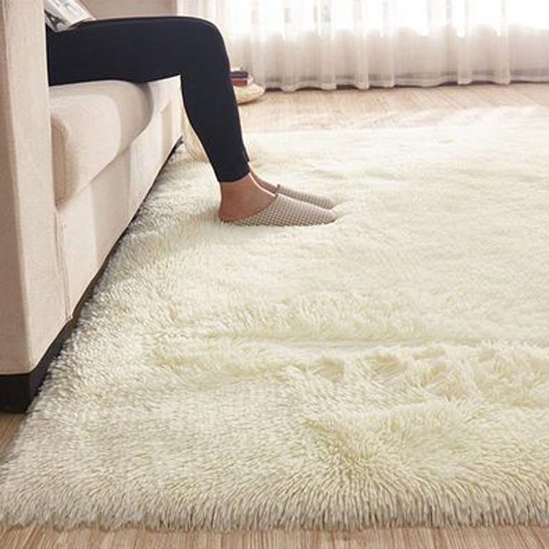 Nordic Style Grey Carpet Tie Dyeing Plush Soft Carpets for Living Room Bedroom Anti Slip Water Absorption Area Rugs Floor Mat