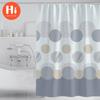 Bathroom Thickened Waterproof Curtain Mildew Proof Shower Curtain Shower Partition Curtain Shower Curtain Bathroom Curtain Free Perforation