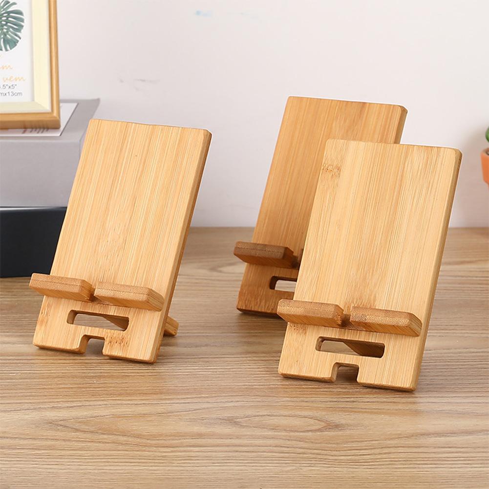 Wooden Desktop Phone Holder Lazy Phone Stand Smartphone Charging Stand Lazy Phone Bracket Mobilephone Support Tablet Stand