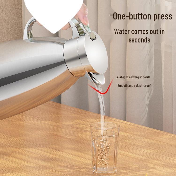 Stainless Steel Insulated Water Kettle - 316 Large Capacity Thermos Flask for Hot Water & Tea.