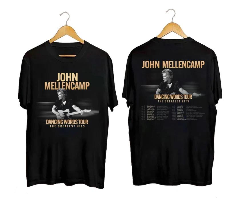 Dancing World Tour John Mellencamp Tour 2026 2-Sided Unisex S-5XL Shirt VA759
