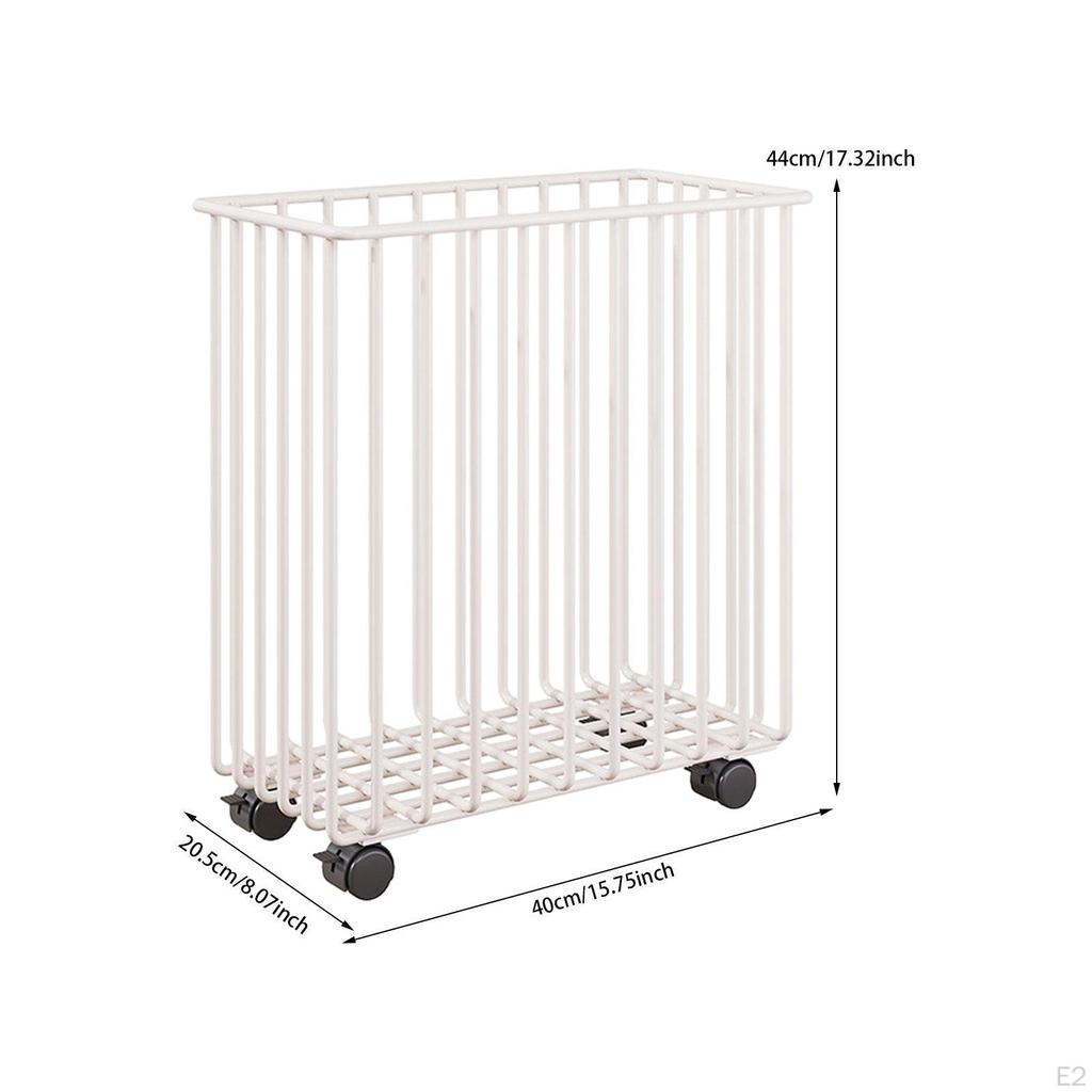 Корзина для грязного белья на колесиках для ванной комнаты