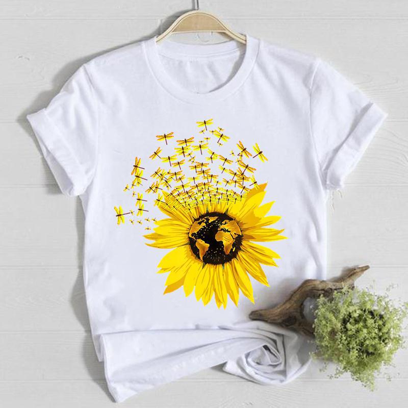 Женская футболка с принтом «Бабочка», модная летняя футболка из чистого хлопка, свободная, с круглым вырезом и короткими рукавами, женская