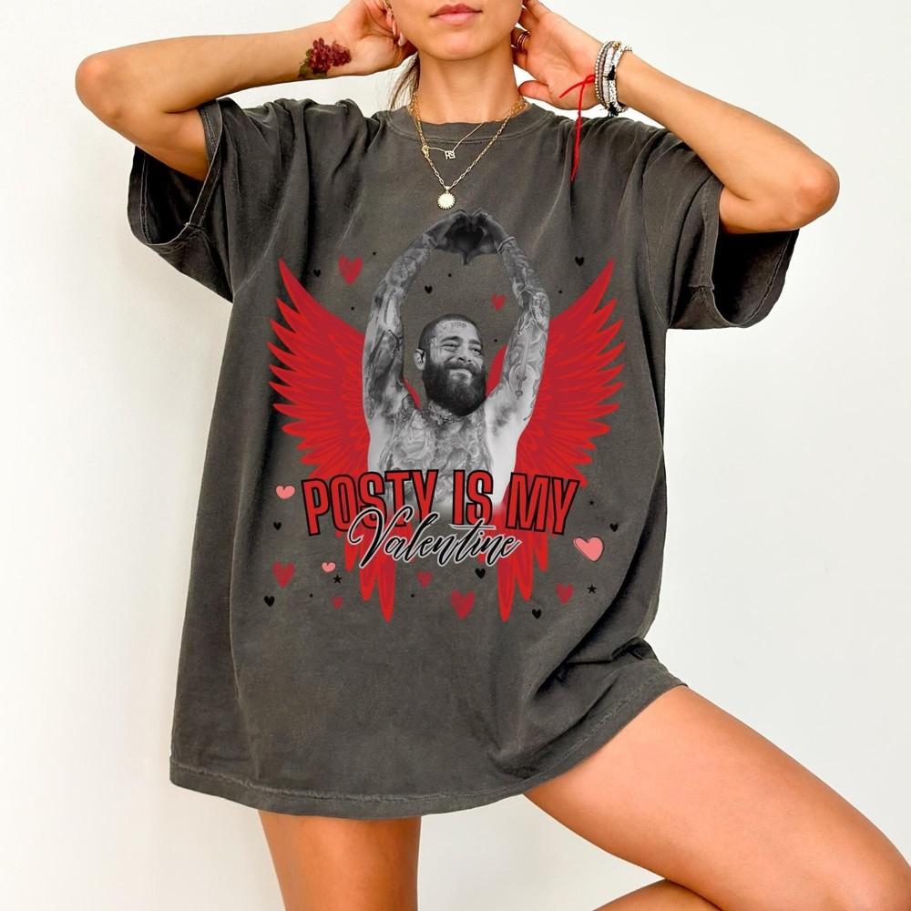Post Malone Funny Valentines Day Shirt Post Malone Tour Big Ass Unisex T-Shirt